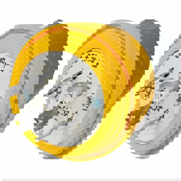 Locking Inlet: Plug, Industrial, L17-30P, 600V, Yellow