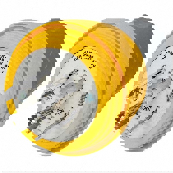 Locking Inlet: Plug, Industrial, L21-30P, 120 & 208V, Yellow