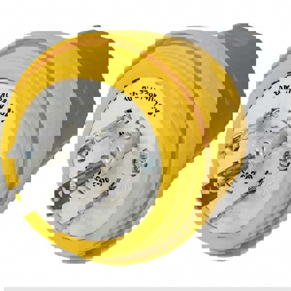 Locking Inlet: Plug, Industrial, L22-30P, 277 & 480V, Yellow