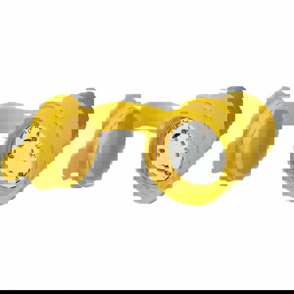 Locking Inlet: Connector, Industrial, L5-30R, 125V, Yellow