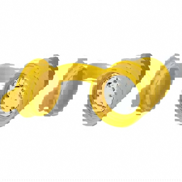 Locking Inlet: Connector, Industrial, L6-30R, 250V, Yellow