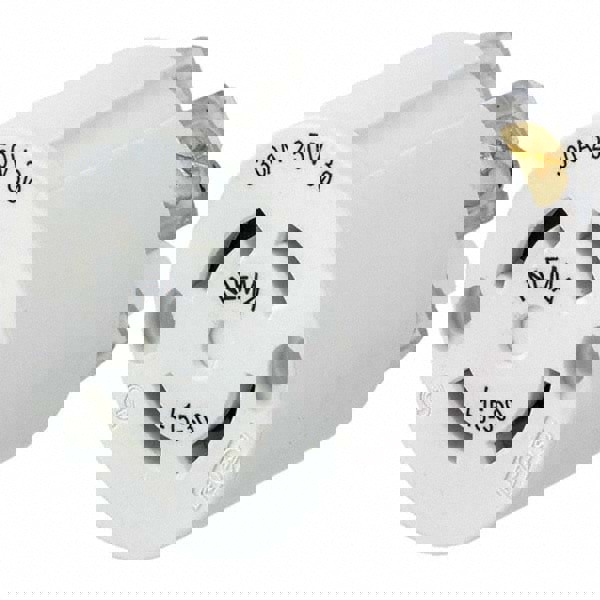 Locking Inlet: Connector, Industrial, L15-30R, 250V, White