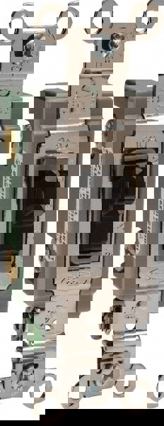 2 Pole, 120 to 277 VAC, 30 Amp, Industrial Grade Toggle Wall Switch