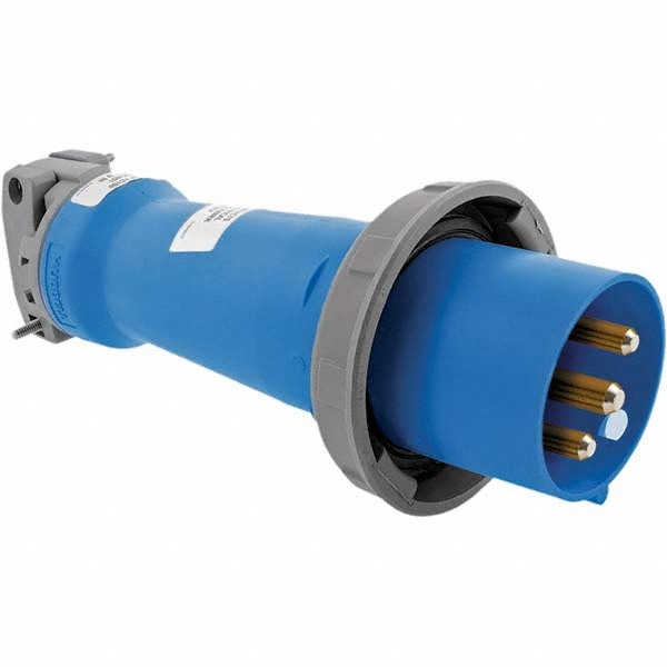 Pin & Sleeve Plugs & Connectors; Pin Configuration: 3 ; Number Of Poles: 2 ; Amperage: 60.0000 ; Voltage: 250.00 ; Housing Material: Nylon ; Minimum Cord Grip Diameter: 0.5in