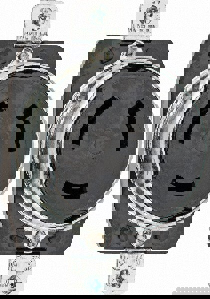 250 VDC, 600 VAC, 50 Amp, L17-30 NEMA, Self Grounding Receptacle