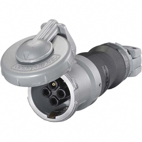 Pin & Sleeve Plugs & Connectors; Connector Type: Connector; Pin Configuration: 2; Pin Configuration: 2; Number Of Poles: 3; Number of Poles: 3; Amperage: 30 A; Amperage: 30 A; 30; Voltage: 600 VAC/250 VDC; Maximum Cord Grip Diameter: 1.2000 in; Overall Le