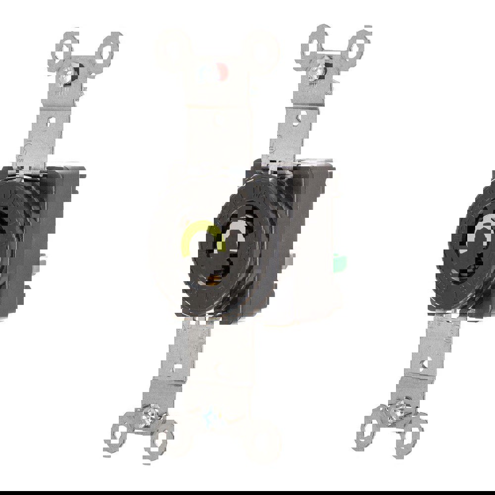 Twist Lock Receptacles; Receptacle Type: Single ; Mount Type: Screw ; Gender: Female ; Material: Nylon ; Color: Black ; Flange Style: No Flange