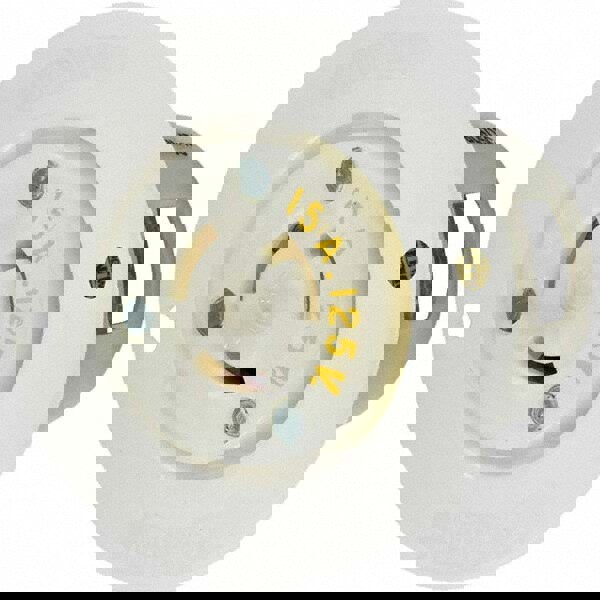 Twist Lock Receptacles; Receptacle/Part Type: Receptacle; Gender: Female; NEMA Configuration: L5-15R; Flange Style: Flanged; Amperage: 15 A; Voltage: 125 V ac; Number Of Poles: 2; Number Of Wires: 3; Resistance Features: Impact-Resistant; Number of Poles: