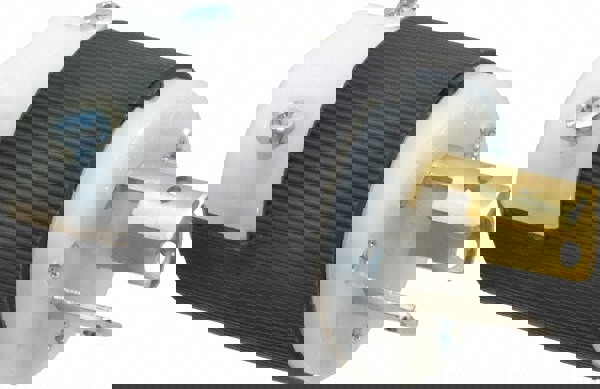 Locking Inlet: Plug, Industrial, L5-15P, 125V, Black & White