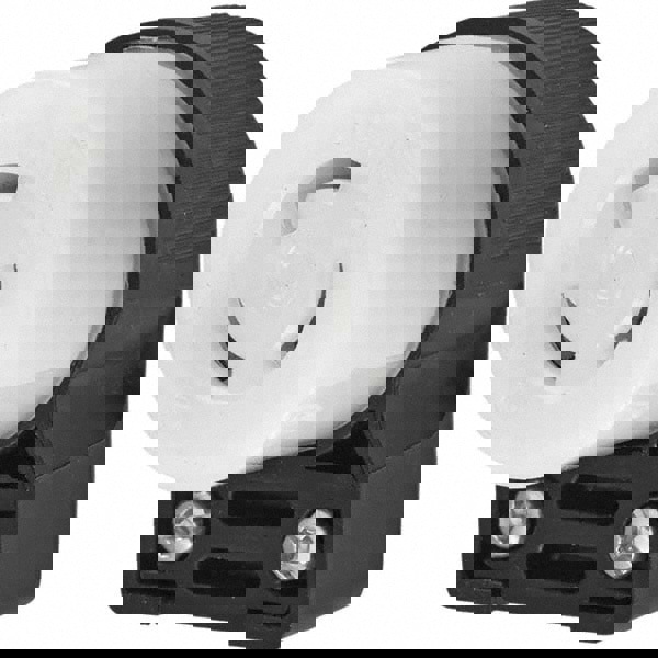 Locking Inlet: Connector, Industrial, L5-15R, 125V, Black & White