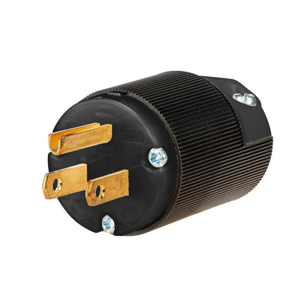 Straight Blade Plugs & Connectors; Connector Type: Plug ; Grade: Industrial ; Connector Angle: No Angle ; Amperage: 15.0000 ; Voltage: 125V ; Number Of Poles: 2
