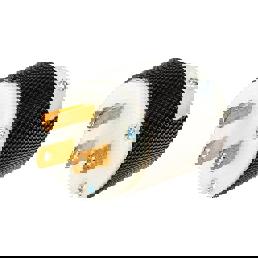 Straight Blade Plugs & Connectors; Connector Type: Plug ; Grade: Industrial ; Connector Angle: No Angle ; Amperage: 15.0000 ; Voltage: 125V ; Number Of Poles: 2