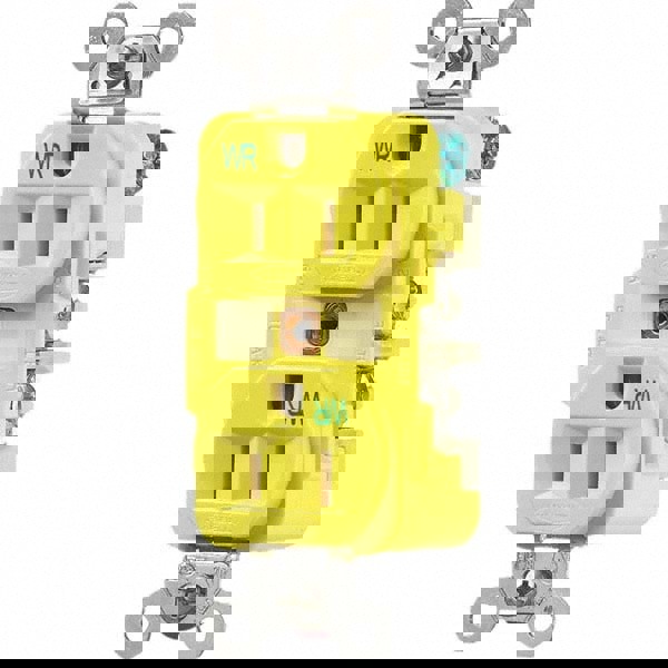 Straight Blade Duplex Receptacle: NEMA 5-15R, 15 Amps, Grounded