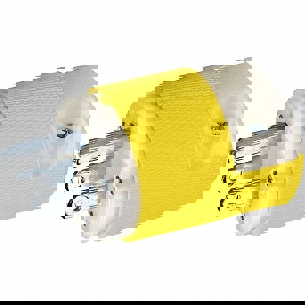 Straight Blade Plug: Industrial, 5-15P, 125VAC, Yellow