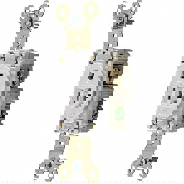 Straight Blade Single Receptacle: NEMA 5-20R, 20 Amps, Grounded