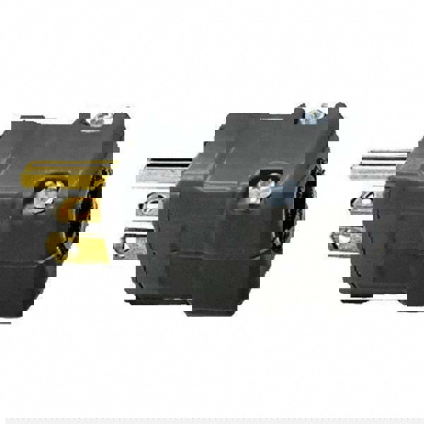 Straight Blade Plug: Industrial, 5-20P, 125VAC, Black