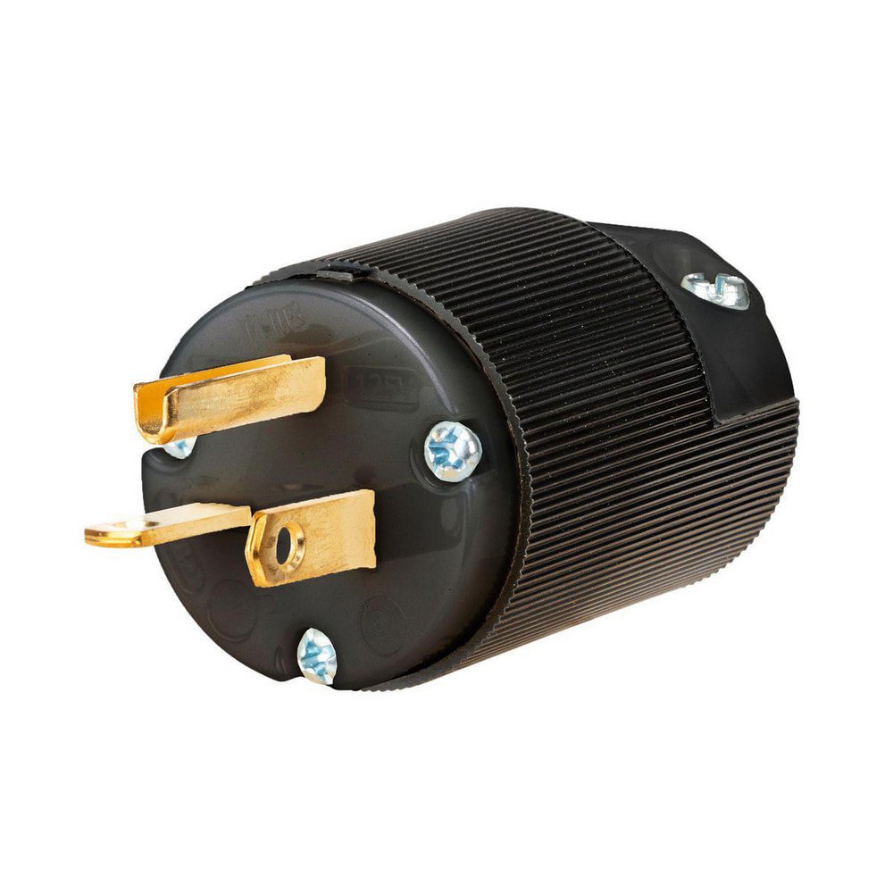 Straight Blade Plugs & Connectors; Connector Type: Plug ; Grade: Industrial ; Connector Angle: No Angle ; Amperage: 20.0000 ; Voltage: 125V ; Number Of Poles: 2