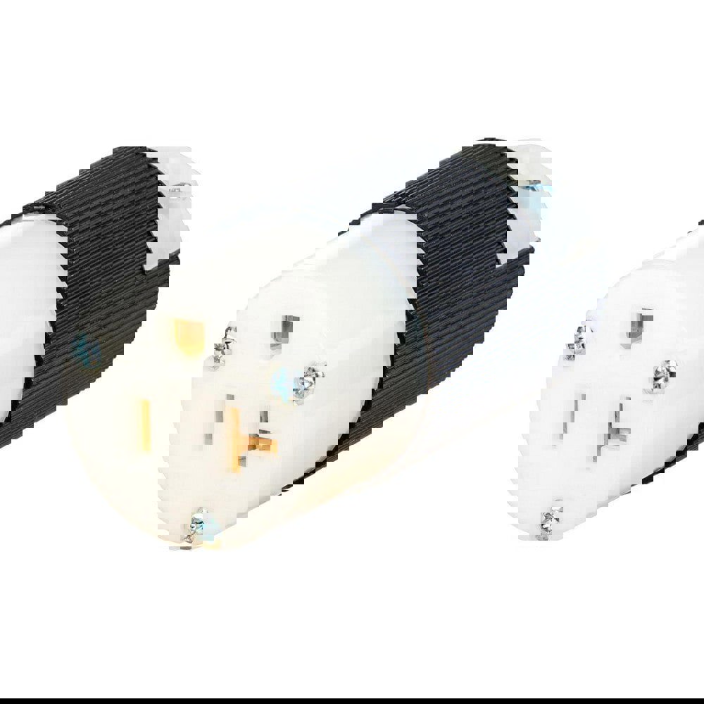 Straight Blade Plugs & Connectors; Connector Type: Female ; Grade: Industrial ; Connector Angle: No Angle ; Amperage: 20.0000 ; Voltage: 125V ; Number Of Poles: 2