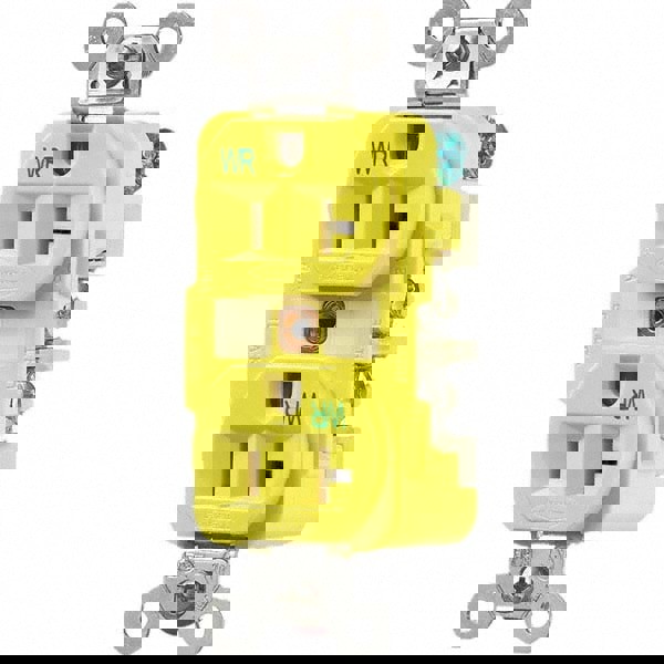 Straight Blade Duplex Receptacle: NEMA 5-20R, 20 Amps, Grounded