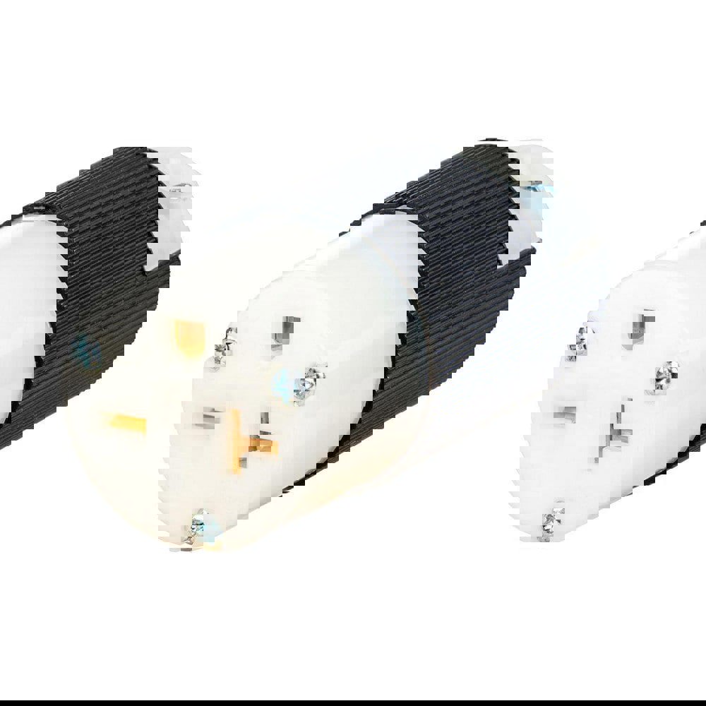 Straight Blade Plugs & Connectors; Connector Type: Female ; Grade: Industrial ; Connector Angle: No Angle ; Amperage: 20.0000 ; Voltage: 250V ; Number Of Poles: 2