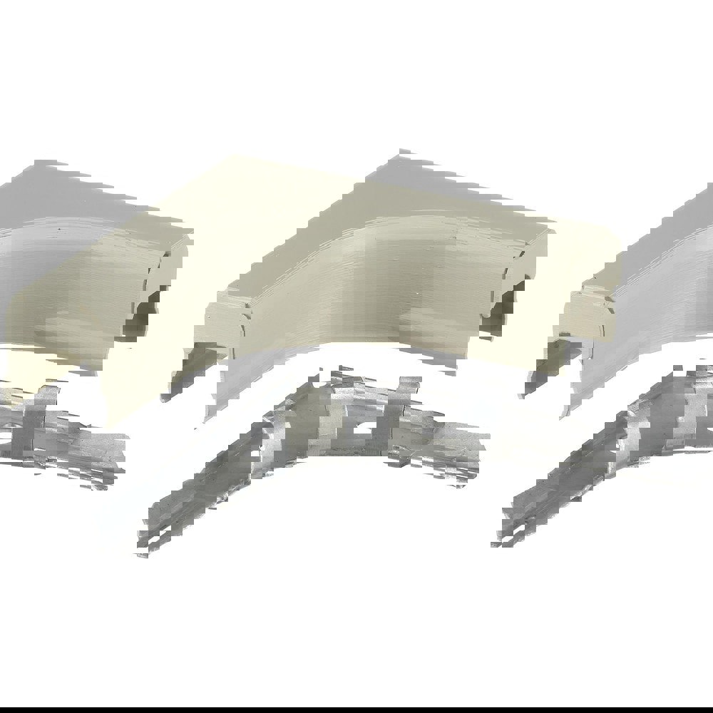 Raceway Fittings & Accessories; Product Type: Flat Elbow ; Overall Length: 8.00 ; Color: Ivory ; Overall Width: 5 ; Overall Height: 1in ; Material: Steel