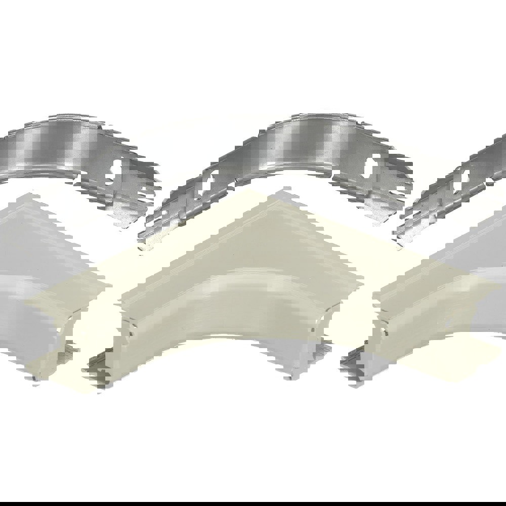 Raceway Fittings & Accessories; Product Type: Internal Elbow ; Overall Length: 8.00 ; Color: Ivory ; Overall Width: 5 ; Overall Height: 0.8in ; Material: Steel
