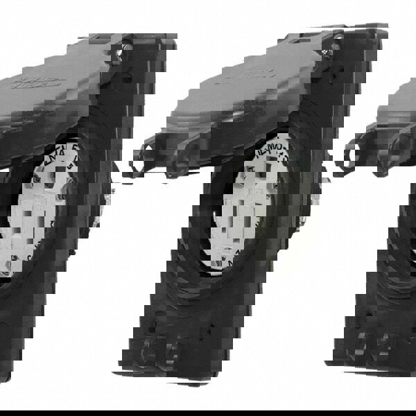 Straight Blade Single Receptacle: NEMA 5-15R, 15 Amps, Grounded