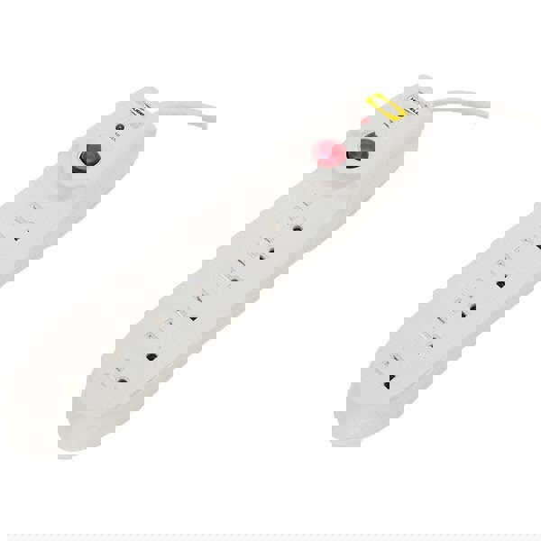 Power Outlet Strips; Amperage: 15 A; Amperage: 15 A; Voltage: 125 V; Protection Type: Surge; Number of Outlets: 6; Mount Type: Direct Plug-In; Number Of Outlets: 6; Mounting Type: Direct Plug-in; Strip Length: 11.2200 in; Cord Length: 6 ft; Voltage: 125 V