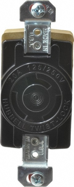 125/250 VAC, 20 Amp, NonNEMA, Ungrounded Receptacle