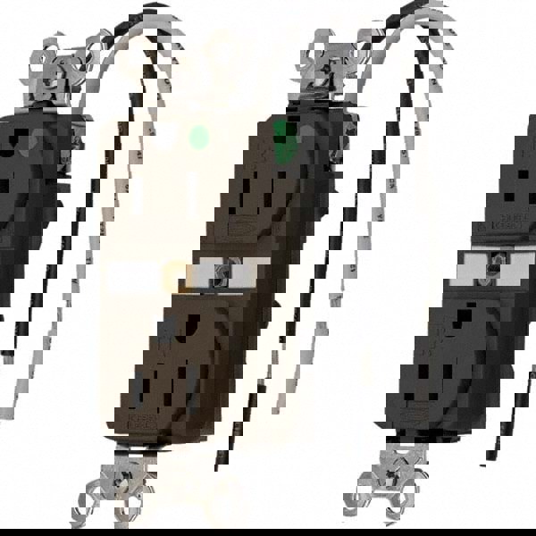 Straight Blade Duplex Receptacle: NEMA 5-15R, 15 Amps, Grounded