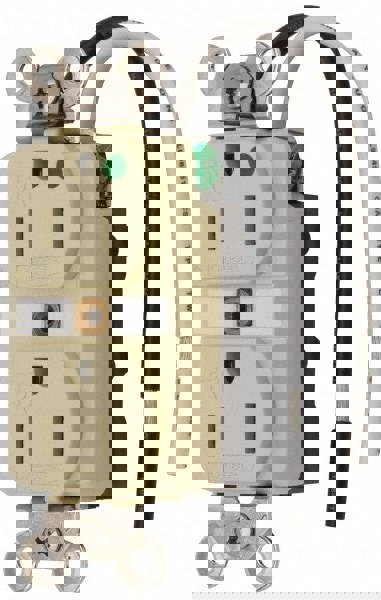 Straight Blade Duplex Receptacle: NEMA 5-15R, 15 Amps, Self-Grounding