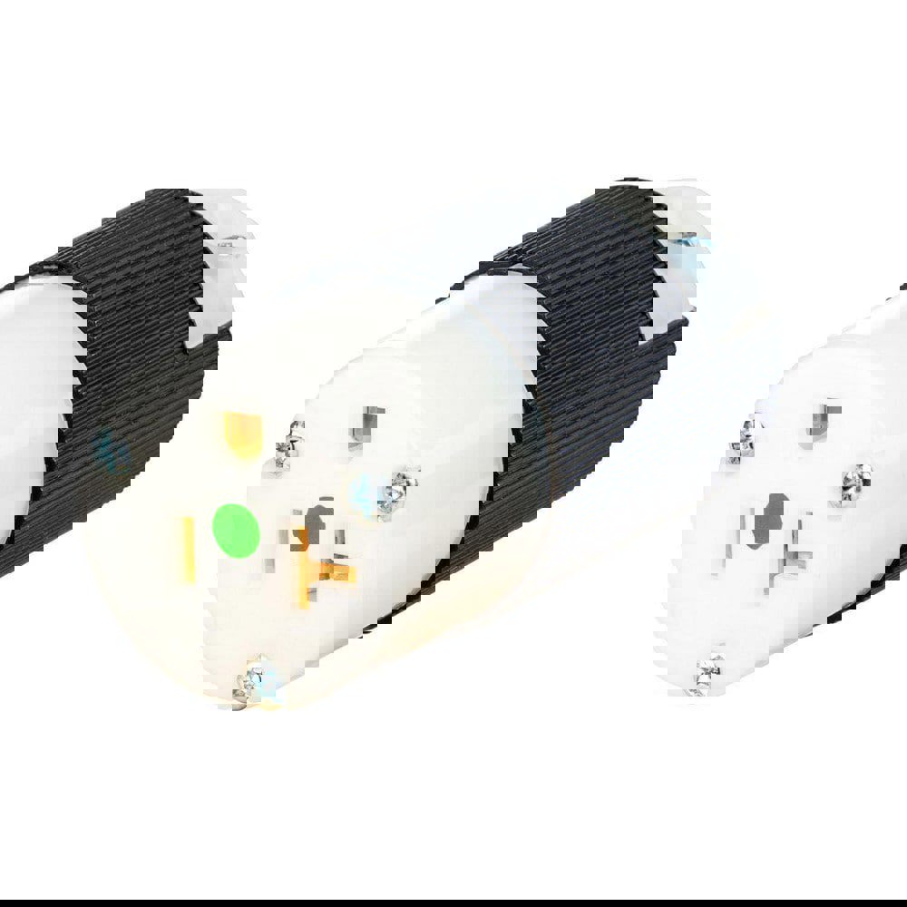 Straight Blade Plugs & Connectors; Connector Type: Female ; Grade: Hospital ; Connector Angle: No Angle ; Amperage: 20.0000 ; Voltage: 125V ; Number Of Poles: 2