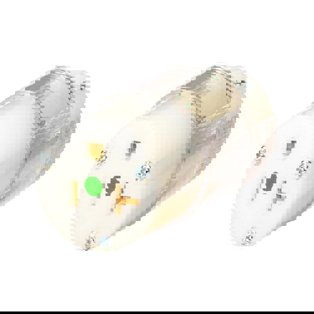 Straight Blade Plugs & Connectors; Connector Type: Female ; Grade: Hospital ; Connector Angle: No Angle ; Amperage: 20.0000 ; Voltage: 125V ; Number Of Poles: 2