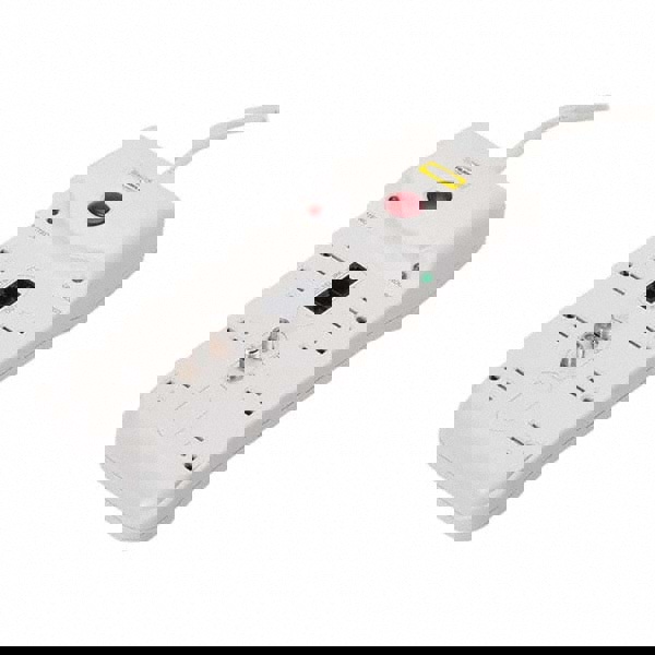 Power Outlet Strips; Amperage: 15 A; Amperage: 15 A; Voltage: 125 V; Protection Type: Surge; Number of Outlets: 8; Mount Type: Direct Plug-In; Number Of Outlets: 8; Mounting Type: Direct Plug-in; Strip Length: 11.8100 in; Cord Length: 6 ft; Voltage: 125 V