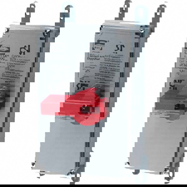 Cam & Disconnect Switch: Enclosed, 100 Amp, 600VAC, 3 Phase