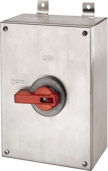 Cam & Disconnect Switch: Enclosed, 100 Amp, 600VAC, 3 Phase
