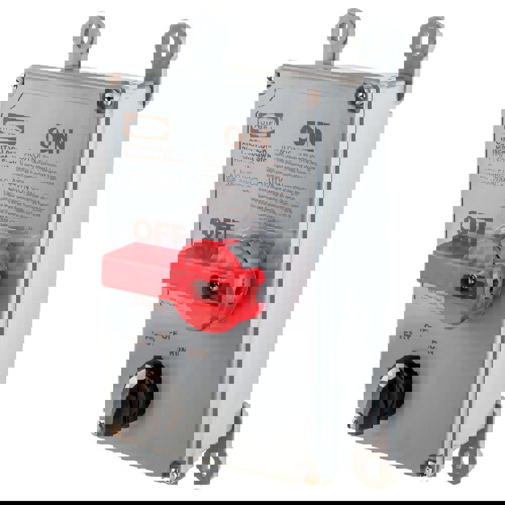 Cam & Disconnect Switch: Enclosed, 30 Amp, 600VAC, 3 Phase