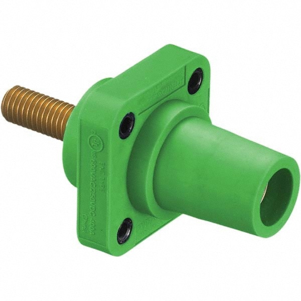 Single Pole Plugs & Connectors; Connector Type: Female ; End Style: Female ; Termination Method: Threaded Stud ; Amperage: 400 ; Voltage: 250 VDC/600 VAC ; Maximum Compatible Wire Size (AWG): 4