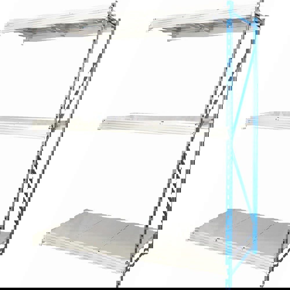 Storage Racks; Rack Type: Bulk Rack Add-On ; Overall Width (Inch): 60 ; Overall Height (Inch): 123 ; Overall Depth (Inch): 48 ; Material: Steel ; Color: Light Gray; Marine Blue