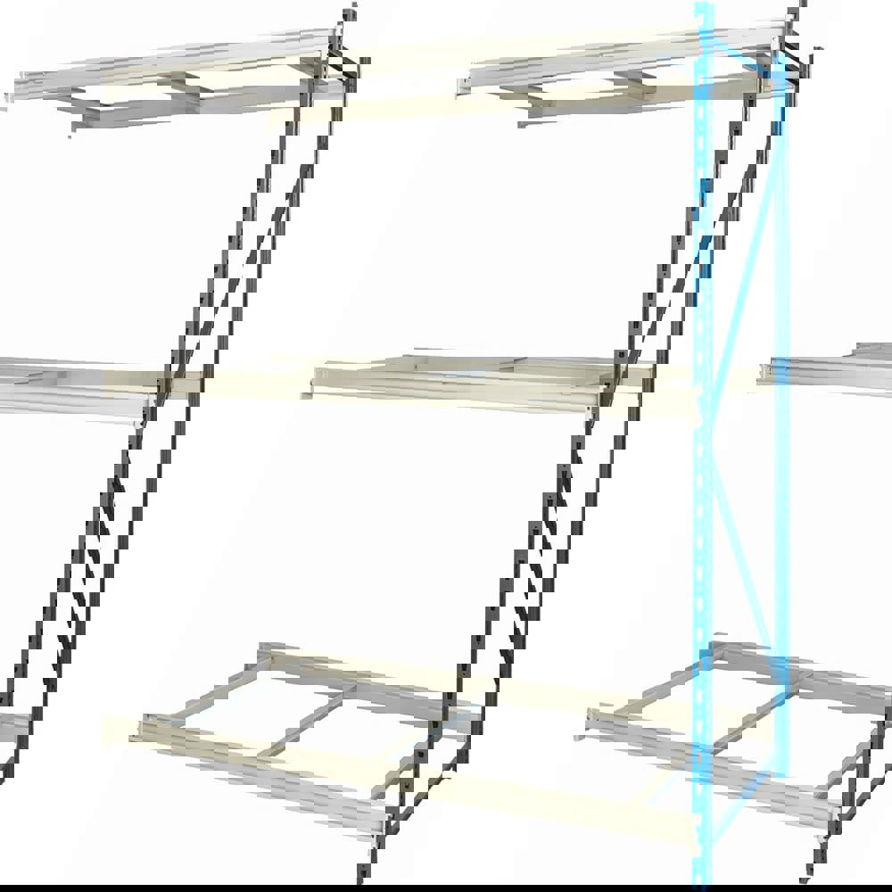 Storage Racks; Rack Type: Bulk Rack Add-On ; Overall Width (Inch): 72 ; Overall Height (Inch): 87 ; Overall Depth (Inch): 36 ; Material: Steel ; Color: Light Gray; Marine Blue