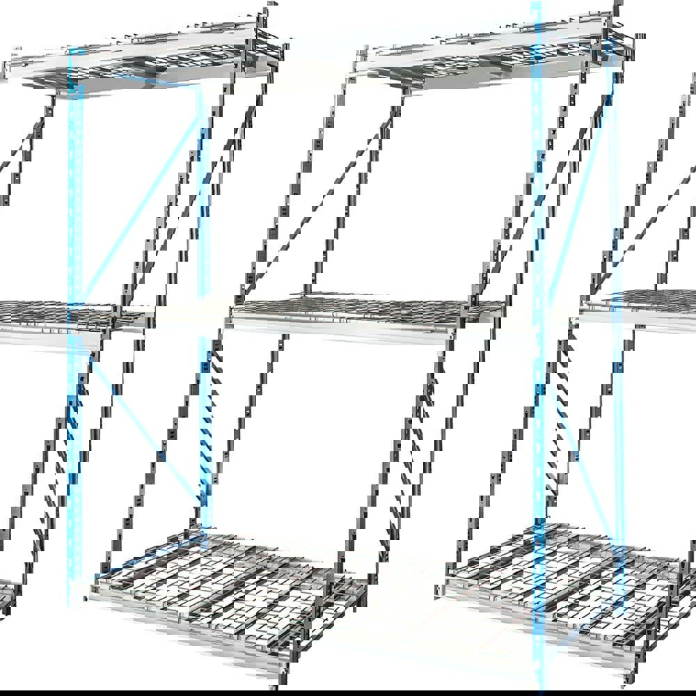 Storage Racks; Rack Type: Bulk Rack Starter Unit ; Overall Width (Inch): 72 ; Overall Height (Inch): 87 ; Overall Depth (Inch): 48 ; Material: Steel ; Color: Light Gray; Marine Blue