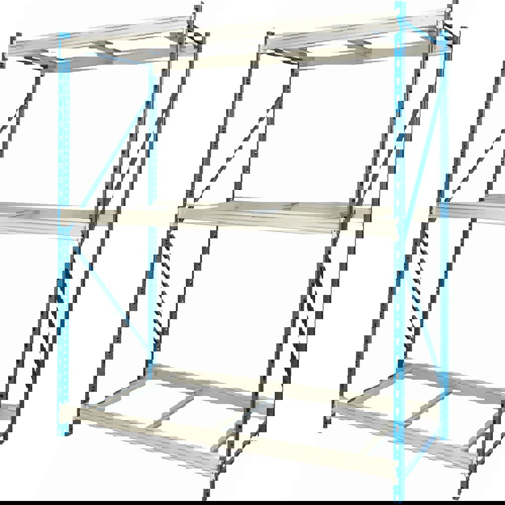 Storage Racks; Rack Type: Bulk Rack Starter Unit ; Overall Width (Inch): 96 ; Overall Height (Inch): 123 ; Overall Depth (Inch): 36 ; Material: Steel ; Color: Light Gray; Marine Blue