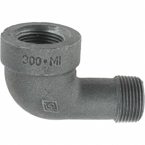 Black 90 &deg; Street Elbow: 3/4