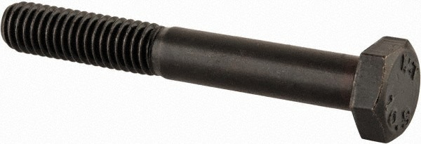 Hex Head Cap Screw: M6 x 1.00 x 45 mm, Grade 10.9 Steel, Black Oxide Finish