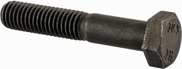 Hex Head Cap Screw: M8 x 1.25 x 45 mm, Grade 10.9 Steel, Black Oxide Finish