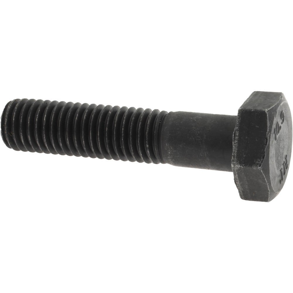 Hex Head Cap Screw: M10 x 1.50 x 45 mm, Grade 10.9 Steel, Black Oxide Finish