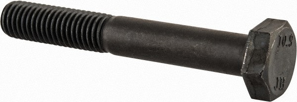 Hex Head Cap Screw: M10x1.5, 70.00 mm Length Under Head, Grade 10.9 Steel, Black Oxide Finish
