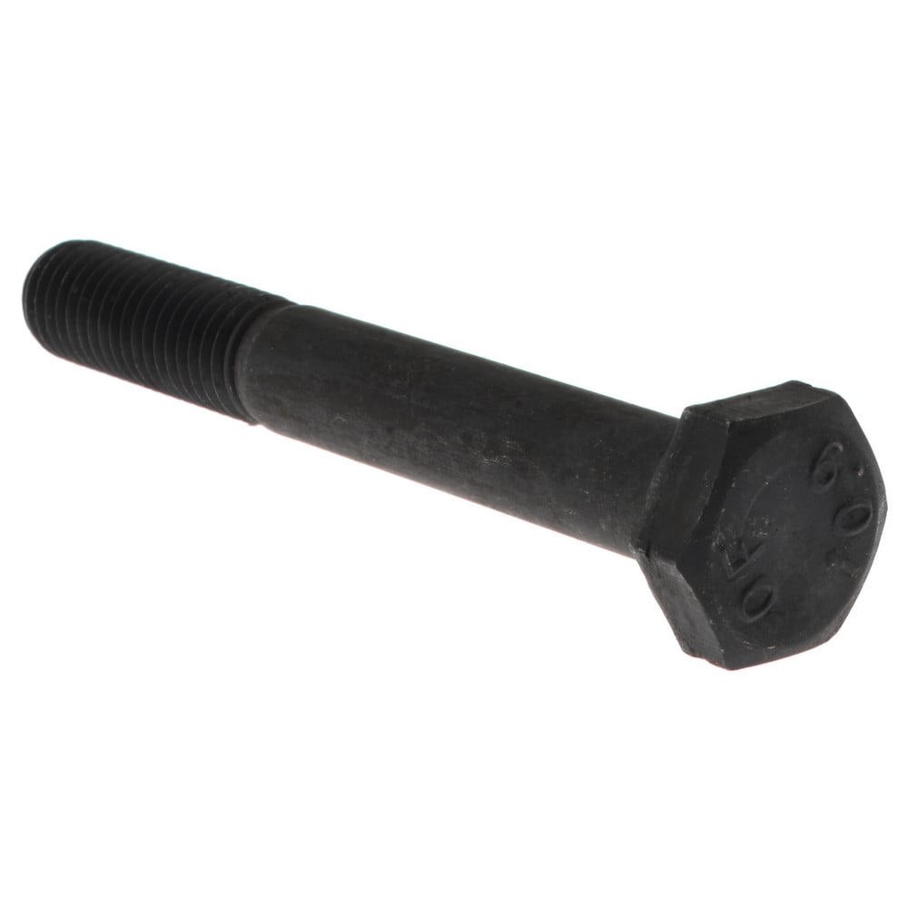 Hex Head Cap Screw: M10 x 1.50 x 80 mm, Grade 10.9 Steel, Black Oxide Finish