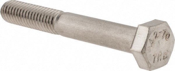 Hex Head Cap Screw: M6 x 1.00 x 45 mm, Grade 18-8 & Austenitic Grade A2 Stainless Steel