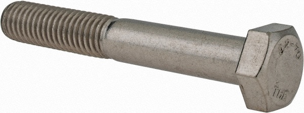 Hex Head Cap Screw: M8 x 1.25 x 55 mm, Grade 18-8 & Austenitic Grade A2 Stainless Steel